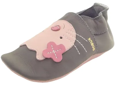 Produktbild von Bobux Grey Kitten Baby Krabbelschuhe grau/grau, 1000-018-10