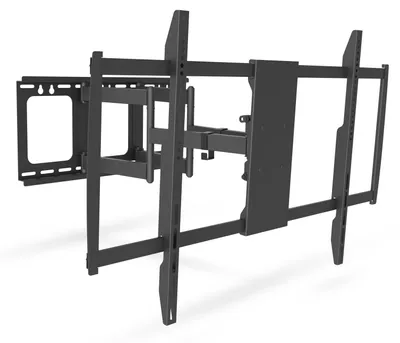 Produktbild von Neigbare und schwenkbare TV-Wandhalterung – Für Fernseher von 50 bis 120 Zoll – Max. VESA 900 x 600 mm – Max. 80 kg – Schwarze, robuste Halterung – Inklusive Wasserwaage und Kabelmanagement [39690]