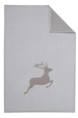 Produktbild von framsohn Geschirrtuch 'Hirsch Motiv' 50 x 75 cm Braun