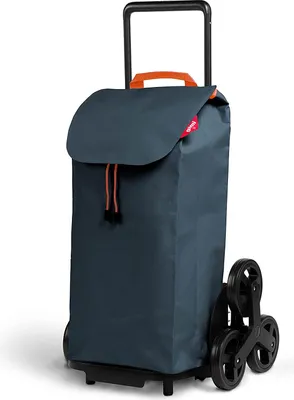 Produktbild von GIMI Tris 6-Rad faltbarer Trolley Einkaufswagen mit Regensack 52 Lt