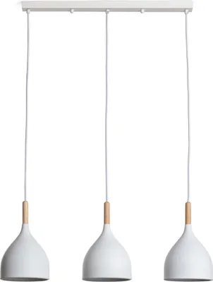 Produktbild von Pendelleuchte Metall und Holz Karlek Weiß