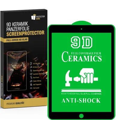 Produktbild von 6x Keramik-Glass für iPad 10.2 2019 2020 2022 3D klar Displayschutz Schutzfolie Panzerglas Schutzglas Screen-Protector