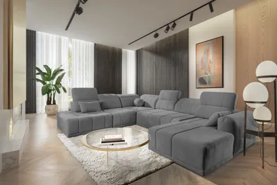 Produktbild von Große Eckcouch XXL Sofa Wohnlandschaft RAVELLO X Farbe wählbar