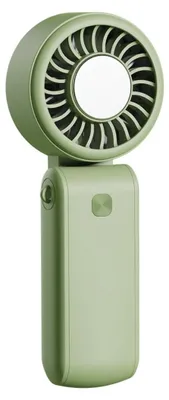 Image de INF Ventilateur Turbo Portable Pliable - Ventilateur à Main Rechargeable USB avec Fort Débit d'Air et Design Pliable Vert