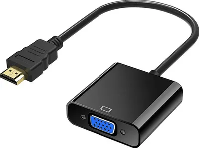 Produktbild von HDMI > VGA Adapter HDMI Stecker > VGA Buchse Konverter PC Beamer 15 cm PC Laptop