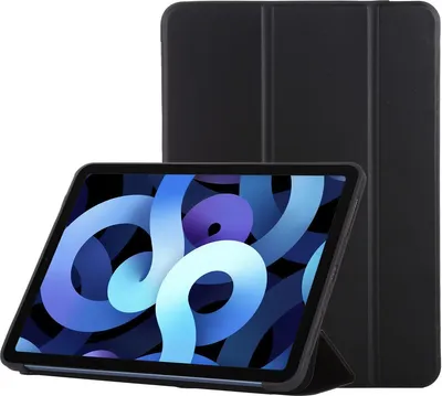Produktbild von Mobigear Tri-Fold Gel iPad Air 5 (2022) Hülle TPU,Kunstleder Klapphülle - Schwarz