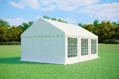Produktbild von Partyzelt 4x6m PVC Standard Feuerfest - Weiß