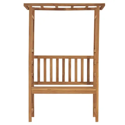 Immagine prodotto di Panchina da giardino con pergola 115 cm in teak massiccio
