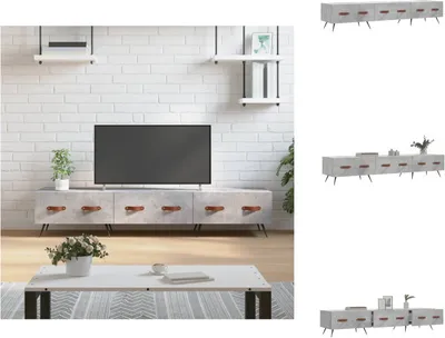 Produktbild von vidaXL TV-Schrank Betongrau 150x36x30 cm Holzwerkstoff -  TV-Möbel