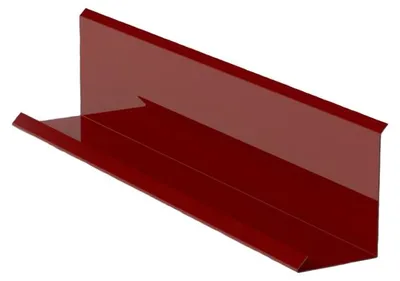 Zdjęcie produktu dla Obróbka przyścienna  szer 200mm, 3 mb, Prefalz stiukowy, Ciemnoczerwona P.10 RAL 3009