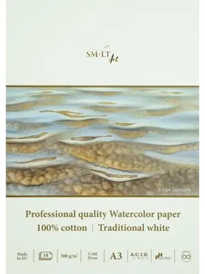 Produktbild von SMLT Aquarellblock professionell A3 Papier 300g 10 Blatt Kunst Hobby