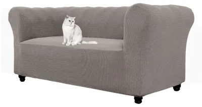 Productafbeelding van Stretch Jacquard Sofa Cover voor 1/2/3-Zits Banken in Taupe