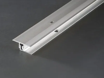 Produktbild von PROLINE Edelstahl 2,7 Meter Übergangsprofil, PROCOVER Universal Aluminium Profil für Laminat Parkett Fliesen, Höhenverstellbar Schraubbares System, Einfache Verlegung, Eloxiert