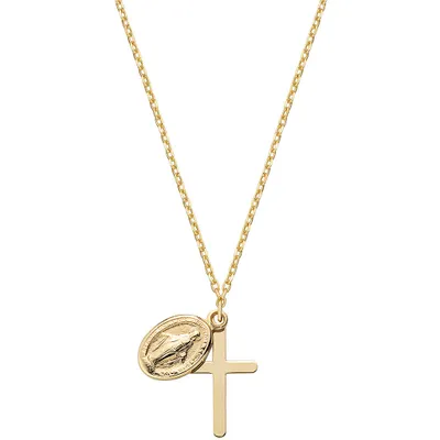 Produktbild von Halsketten   Mit Anhӓnger Amen Gold Von 43 cm bis 49 cm  Kollektion  - frau