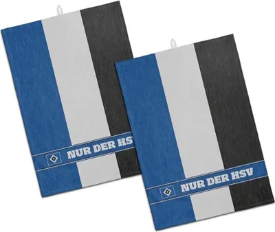 Produktbild von Hamburger SV HSV Geschirrhandtuch 2er-Set Blockstreifen