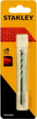 Produktbild von Stanley STA53085-QZ, Bohrer, 5 mm, 85 mm, Mauerwerk, 4,4 cm, 1 Stück(e)