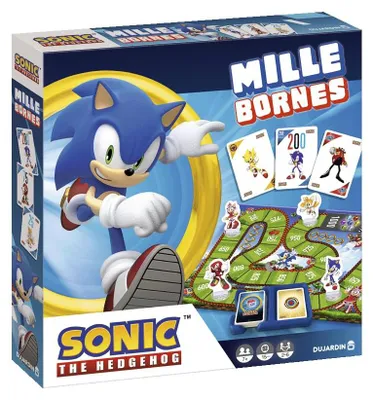 Image de Mille Bornes SONIC - Jeu de cartes - DUJARDIN - Incarnez Sonic pour récupérer les 7 émeraudes du Chaos