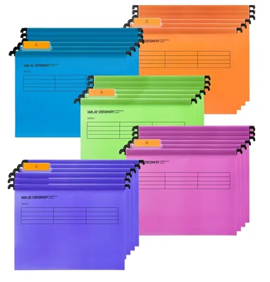 Immagine prodotto di Set di 30 cartelle sospese A4 con etichette in vari colori