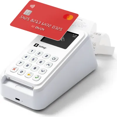 Produktbild von Sumup EC- und Kreditkartenlesegerät-Set 3G + WiFi inkl. Ladeschale, Bondrucker