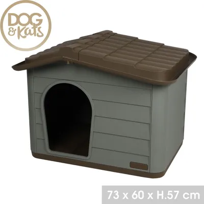 Produktbild von DOGI Haustier-Hütte Hundehütte Katzenhaus 73 x 60 x 57 cm 42538