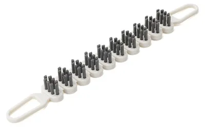 Produktbild von Biegsame Reinigungsbürste mit flexiblen, doppelseitigen Borsten für Haushalt, Küche und Bad – vielseitig einsetzbar für gebogene Oberflächen.