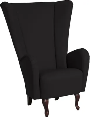 Produktbild von Hochlehnsessel Kailey Bezug Kunstleder Buche nussbaum dunkel / schwarz 21216