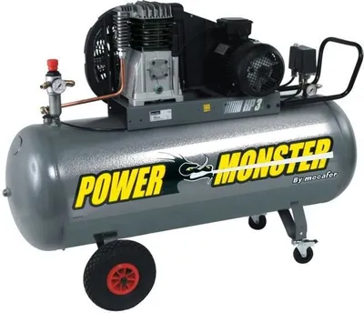 Image de Compresseur MECAFER 150 L 3HP double courroie 10 bars Semi Pro PowerMonster