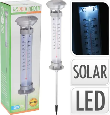 Produktbild von Koopman Solarleuchte mit Thermometer