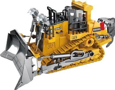 Produktbild von Fernbedienungsbagger, 2 Lithium-Batterien enthalten, 9-Kanal-Steuerung, 9Ch-Bulldozer-2b