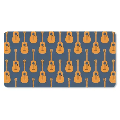 Produktbild von MuchoWow® Schreibtischunterlage Gitarre - Patterns - Musik 80x40 cm - XXL Mauspad - Gaming Mauspad