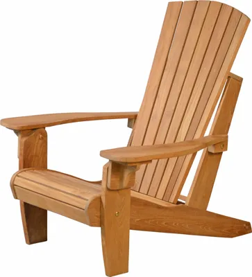 Produktbild von Teak Alstersessel Holz Liegestuhl Sonnenstuhl premium wetterfest Adirondack Chair aus Teakholz