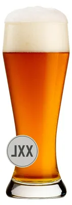 Produktbild von XXL Riesen-Weizenbierglas – 3 Liter (3,9 Liter randvoll) – Weißbierglas für Vereine, Meisterschaften und als Trophäe – Mundgeblasenes Bierglas in Übergröße