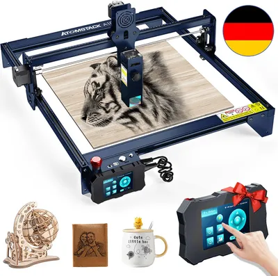 Produktbild von ATOMSTACK A10 Pro Laser Graviermäschine, 10W CNC Desktop Maschine für Glas, Keramik, Schiefer, Holz, Acryl, Metall