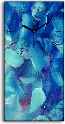 Produktbild von Leinwand Wanduhr Wandkunst Uhr Geräuschlos 30x60 Malerei Abstrakte Kunst - schwarze Hände