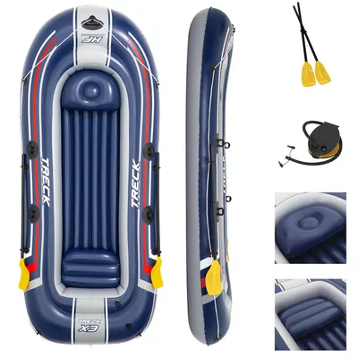 Produktbild von Bestway Schlauchboot Hydro-Force Treck X3 3 Personen 270kg Inkl Paddel