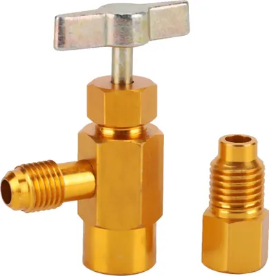 Produktbild von R134a Messing-Kältemittel-Dosenflaschenöffner mit 1/2"-Gewinde