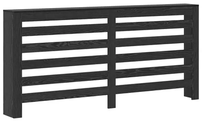 Produktbild von vidaXL Heizkörperabdeckung Schwarz Eichen-Optik 175 x 20 x 82 cm