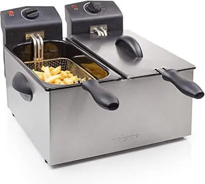 Image de Friteuse double en acier inoxydable / 2 x 3 litres /indépendante