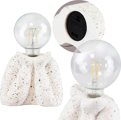 Immagine prodotto di Luce notturna da tavolo a LED Cemento Decorativo Batteria Bianco
