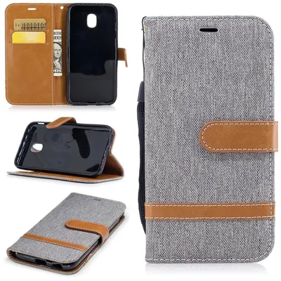 Zdjęcie produktu dla Etui na telefon Samsung Galaxy J5 2017 Jeans Cover Etui ochronne na telefon komórkowy Szary