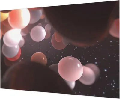 Produktbild von Wandtapete - Dekorative Tapete für Wohnzimmer - Tapetenfolie für Wanddekoration - 312x219 cm - Weltraumkugeln
