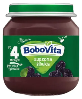 Obrázok produktu pre Mus owocowy dla dzieci Bobovita suszona śliwka po 4 miesiącu 125 g
