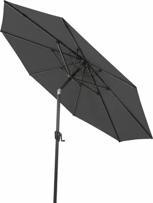 Zdjęcie produktu dla Siena Garden Bosco parasol na słupku centralnym antracyt/antracyt Ø 300 cm rama aluminiowa UPF50+