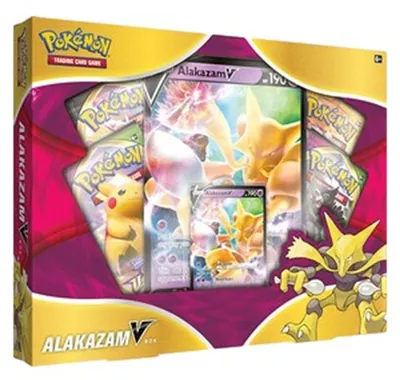 Zdjęcie produktu dla Karty kolekcjonerskie Pokémon, Alakazam V, zestaw, język niemiecki, nowe i w oryginalnym opakowaniu