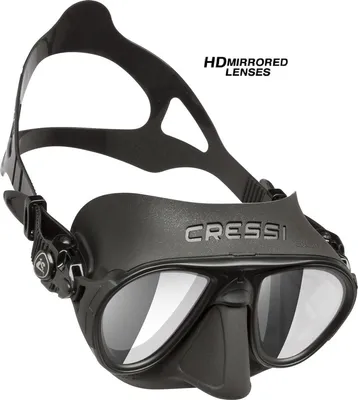 Produktbild von Cressi Tauchmaske Erwachsene SchwarzHD Linse Einheitsgröße Tauchen; Innovativ