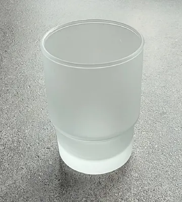 Produktbild von Ersatz Zahnputzbecher Glas satiniert Ø57mm (R97100) Wandhalter Mindora OBI
