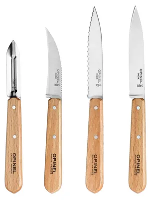 Produktbild von Essentials Küchenmesser Set mit Holzgriff