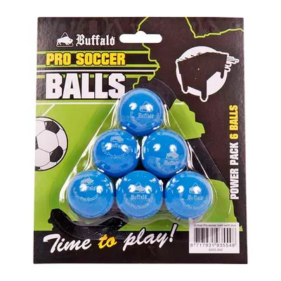 Obrázok produktu pre Sada loptičiek na stolný futbal Buffalo Pro/6ks modrá