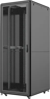 Zdjęcie produktu dla LOGON RSL42U81BL, Stojak wolnostojący, 42U, 600 kg, Zamek, Regulowane nóżki, Zarządzanie okablowaniem