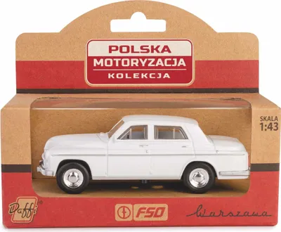 Obrázok produktu pre Model samochodu Warszawa 223 PRL Skala 1:43 biały